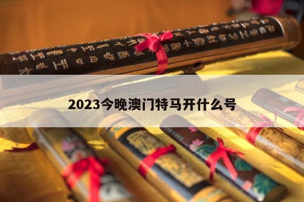 2023今晚澳门特马开什么号