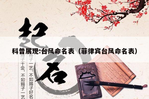 科普展现:台风命名表（菲律宾台风命名表）