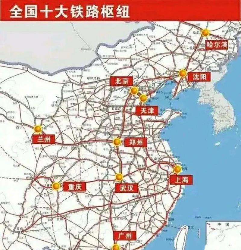 全国铁路运输,全国铁路运输线路图